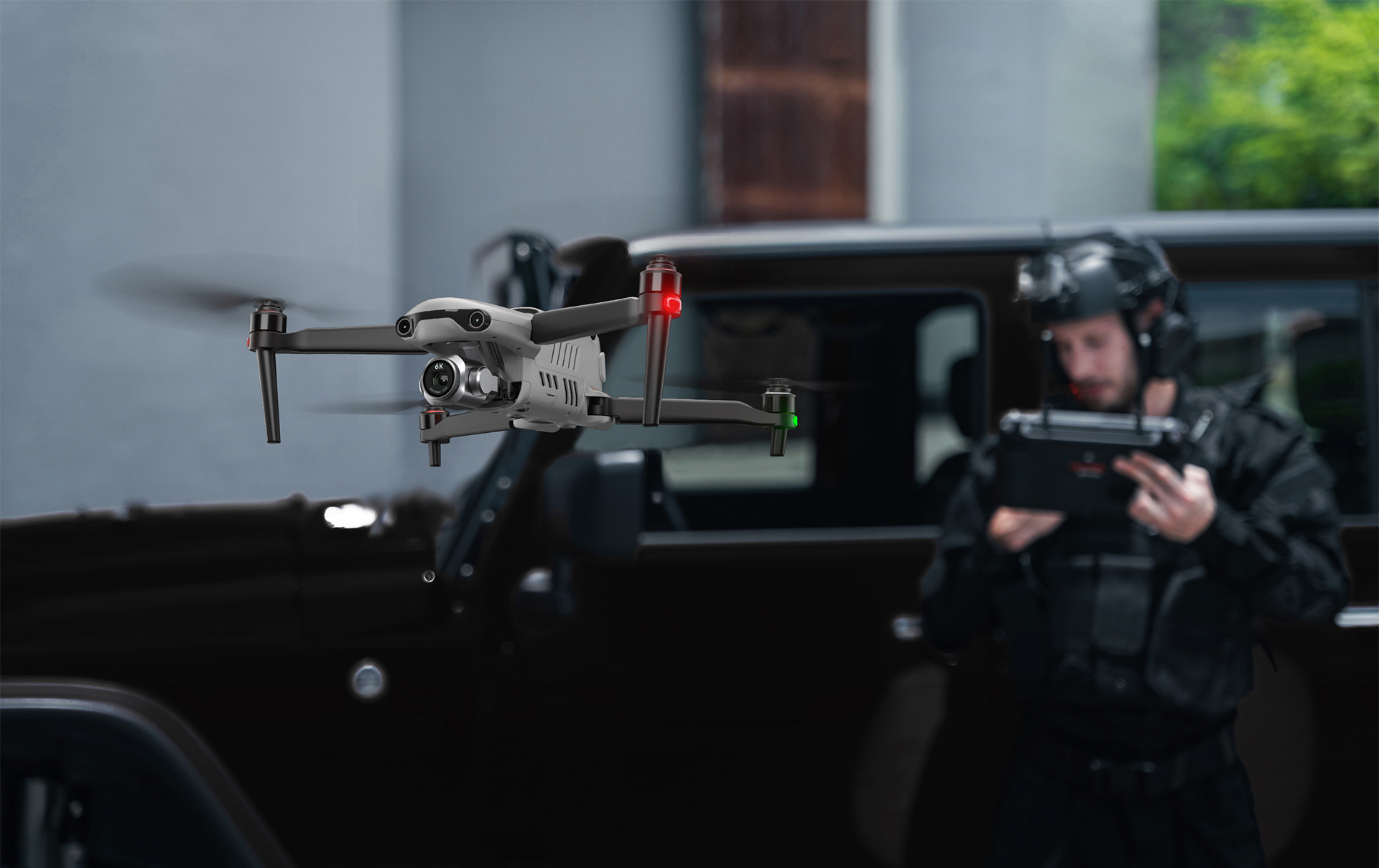 1-Inch CMOS 6K Drone with 40-Min Flight, 15km Transmission & Night Vision Capability